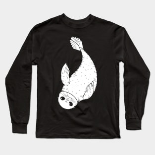 Cute Couch Potato Seals Long Sleeve T-Shirt